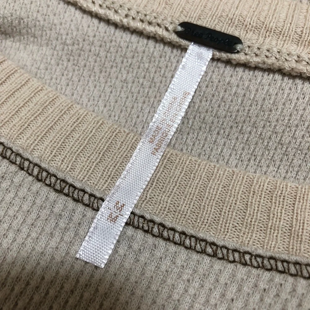 Free People In The Mix Jacquard Cuff Thermal Top